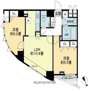 クロスレジデンス蒲田【14階】の間取り