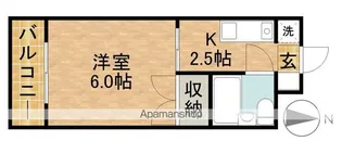 メゾンニシヤマ【3階】の間取り
