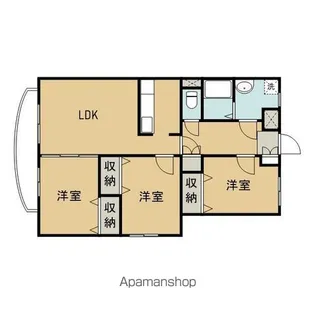 アルソ津志田【3階】の間取り