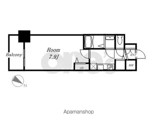 プレサンスジェネ千種内山【7階】の間取り