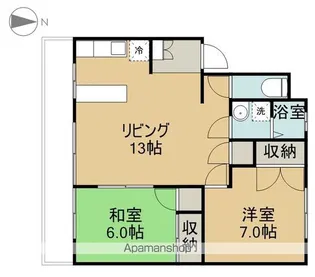 サンメゾン中村Ⅲ【303号室】の間取り