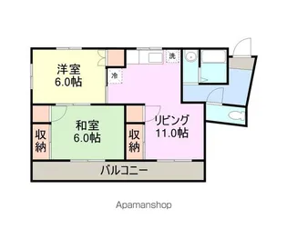 スプレング小林【2階】の間取り
