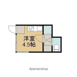 小崎アパート【1-B号室】の間取り