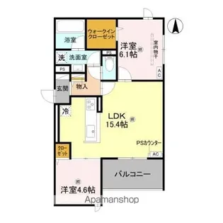 エクレール沢之町【3階】の間取り