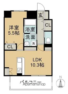 プログレス久保田【5階】の間取り