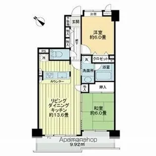 ライオンズガーデン西八王子【4階】の間取り