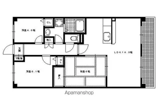 ディエトロ北山【402A号室】の間取り
