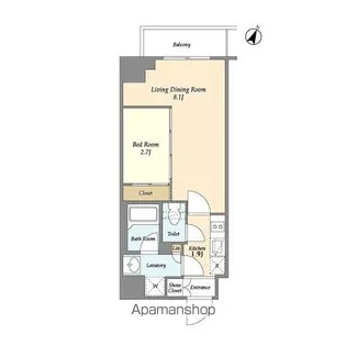 プラート宮坂【1階】の間取り