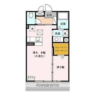 ティアラあづみ野【1階】の間取り