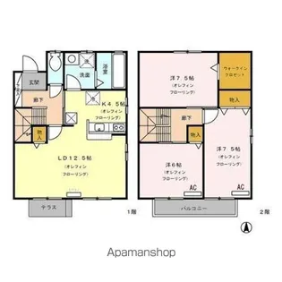 エスペランサ ABCD【D1号室】の間取り