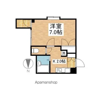 パレ千郷【5階】の間取り