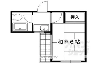 コーポ峰【202号室】の間取り