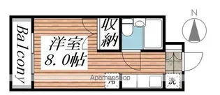 メゾン・ド・トラジェ【2階】の間取り