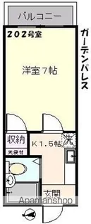 ガーデンパレス【2階】の間取り