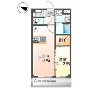 ラ・ポール【2階】の間取り