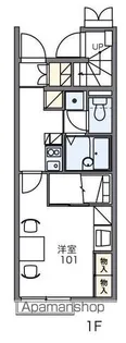 レオパレスP F Ⅱ【101号室】の間取り