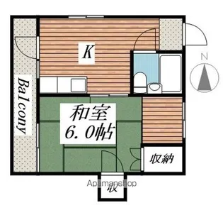 メゾン・ド・原宿【1階】の間取り