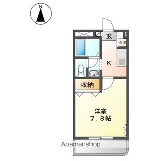 フレグランス赤池【1階】の間取り