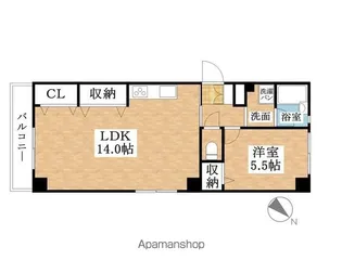 第三平松マンション【601号室】の間取り