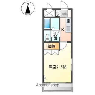 エトワール大開【1階】の間取り