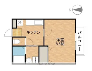 フリーデンヒュッテ【201号室】の間取り
