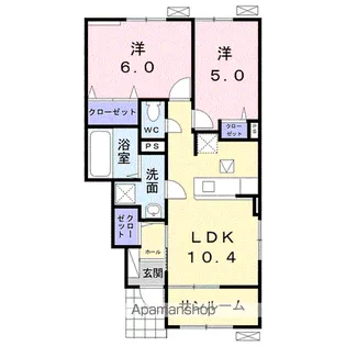 カーサ レフィナードⅡ【1階】の間取り
