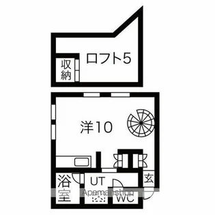 リストワール中の島【202号室】の間取り