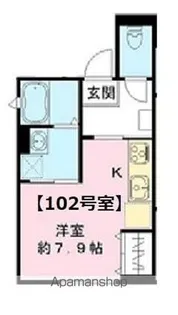 メゾンセドーレIII【102号室号室】の間取り