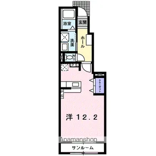 ヒルズ キザキ C【1階】の間取り