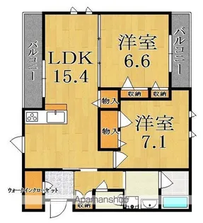 シャーメゾン フェリシード【1階】の間取り