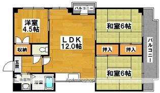 ヴィラ・エイトサイト【3C号室】の間取り