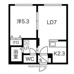オリエントヒルズ【4階】の間取り