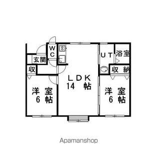 コーポLOVE&PEACE【2階】の間取り