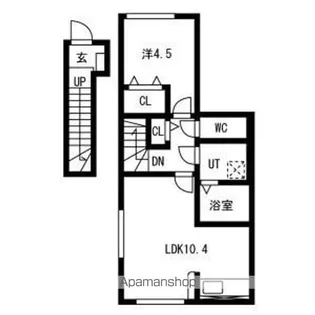 プチ ボヌール【2階】の間取り