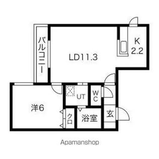 クラリス白石中央【1階】の間取り
