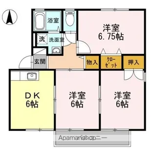 ロイヤルガーデン雅 B【101号室】の間取り