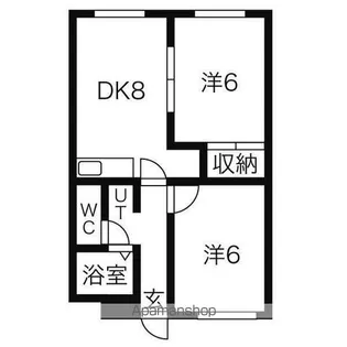 ラフォーレ新札幌A【203号室】の間取り