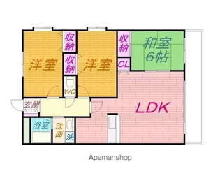 ホワイトハイツ【2階】の間取り
