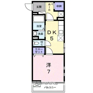 CHARME金屋【201号室】の間取り