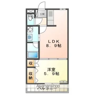 センチュリオン黒崎【4階】の間取り
