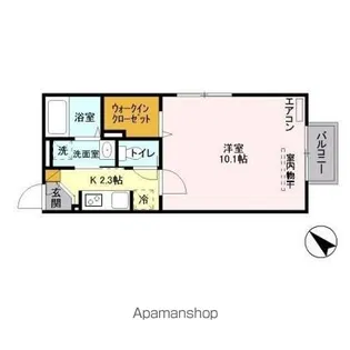 CASA DE PAZ南浦和【2階】の間取り