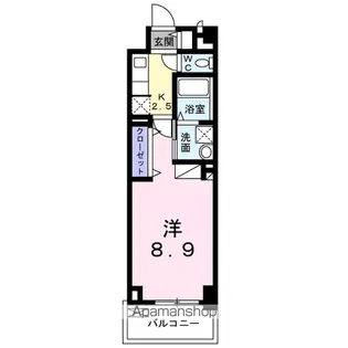 アルカディアⅨ(ナイン)【3階】の間取り