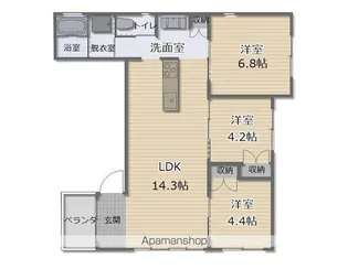 KURASU【2F号室】の間取り