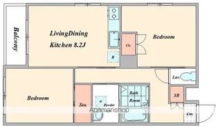 クレドール富久【2階】の間取り