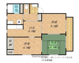 サンセントラル【C107号室】の間取り