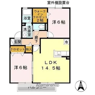 グリーンフィールドB棟【2階】の間取り