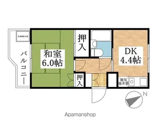 プロクシィスクエア豊【103号室】の間取り