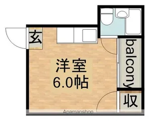 コーポウエスト神路【7階】の間取り