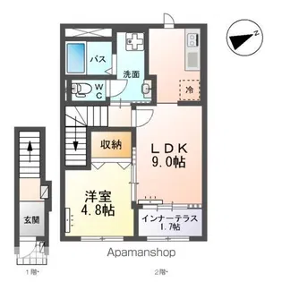 カルム ヴィラ【2階】の間取り