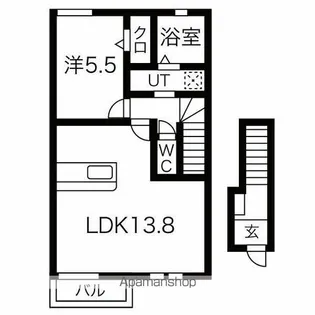 グランドソレイユ幸【2階】の間取り